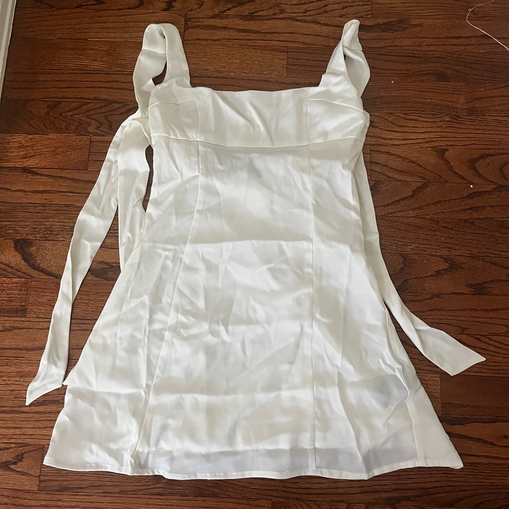 Urban Outfitters White Satin Dress
